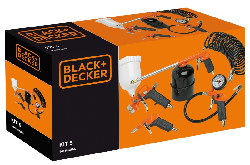 Stříkací sada Black & Decker - horní nádobka, 5ks