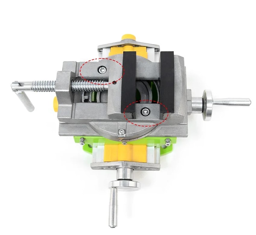 Mini křížový otočný svěrák MINIQ BG6369