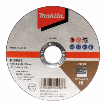 MAKITA-řezný kotouč na nerez 125x1,2x22,2mm-12 ks set