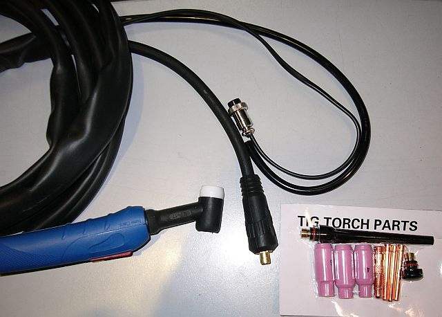 TIG hořák WP-17 - 8m/10-25, (SV160-T) s příslušenstvím