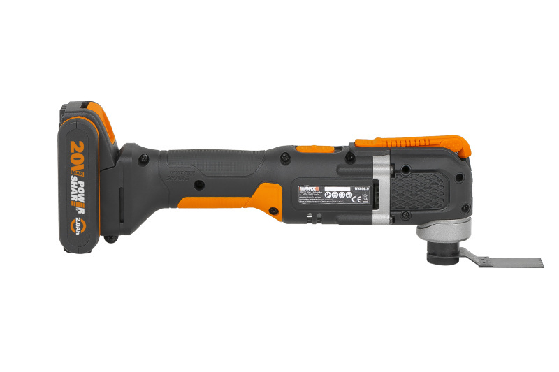 WORX WX696 - Aku multifunkční obrážečka 20V, Sonicrafter, 1x2.0Ah - Powershare