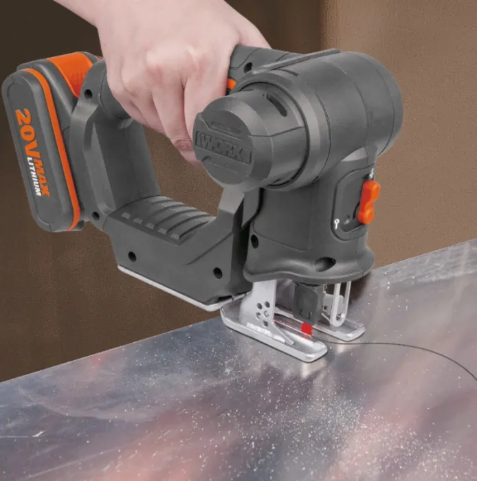 WORX WX550 - Aku dvojkombinace - ocaska + přímočará pila, 1x2.0Ah - Powershare