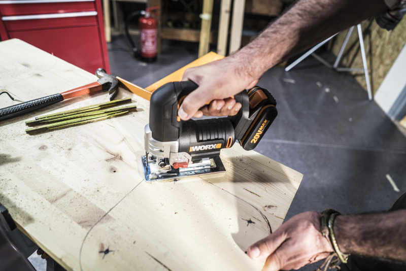 WORX WX543.9 - Aku přímočará pila 20V - bez akumulátoru - Powershare