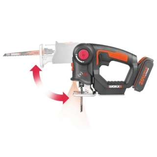 WORX WX550.9 - Aku dvojkombinace - ocaska + přímočará pila - bez akumulátoru